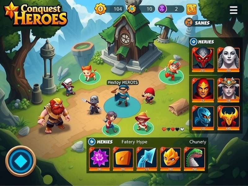 Clove Conquest Heroes character roster showing diverse heroes